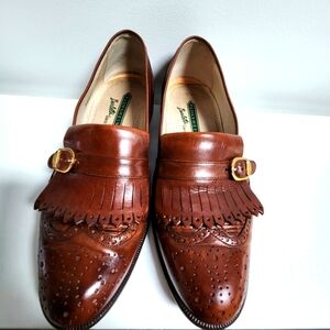 Florsheim Barletta Series Men's Brown Leather Wingtip Loafer Size 9D